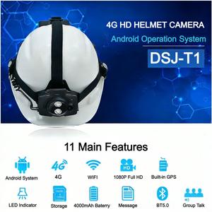 Rugged IP66 Waterproof CMOS 4G Helmet Camera Motion <strong>Detection</strong> Live <strong>Video</strong> GPS Tracking for Harsh Environments Construction - Product Image 2