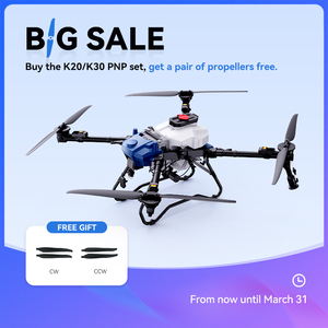 Drone agricole K30 PNP pour semis, pulvérisation et fertilisation, 4 axes, capacité de 30L, kit DIY multifonctionnel pour drone léger PNP - Product Image 1