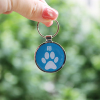 Étiquettes de chien en époxy NFC imprimées sur mesure, contrôle d'accès, étiquette d'identification d'animal familier en silicone avec code QR, porte-clés, produits de contrôle d'accès en plastique HF