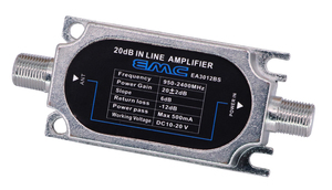 Amplificateur de signal en ligne pour télévision par satellite avec compensation de pente 950-2150 MHz - Product Image 2