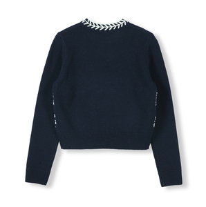 Maglione a righe 2024 personalizzato a maglia girocollo a maniche lunghe da <span class=keywords><strong>donna</strong></span> - Product Image 2