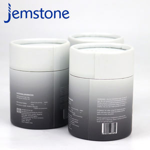 Caja de Embalaje de Cartón Kraft Reciclable con Diseño Personalizado, Cilindro de Grado Alimenticio para Shilajit, Tubo de Papel para Proteína en Polvo - Product Image 3