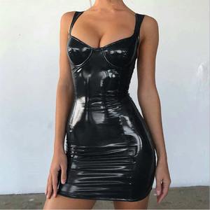 ชุดชั้นในเซ็กซี่สไตล์ยุโรปสำหรับผู้หญิง ชุดเดรสสั้นรัดรูปผ้าลูกไม้<span class=keywords><strong>หนัง</strong></span> PU สำหรับใส่ไปไนต์คลับ ชุดชั้นในซีทรูด้านหลัง ชุดเดรสแบบชิ้นเดียว 2025 - Product Image 1