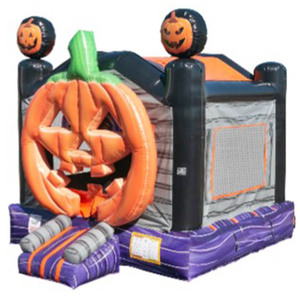 Castillo Inflable <span class=keywords><strong>de</strong></span> Calabaza con Tobogán Doble, Brincolín Inflable <span class=keywords><strong>de</strong></span> Calabaza <span class=keywords><strong>de</strong></span> <span class=keywords><strong>Halloween</strong></span>, Tobogán Acuático y Seco Combinado - Product Image 2