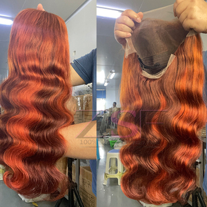 ขายส่ง # วิกผมหน้าผากลูกไม้ HD ขนาด 13x4 สี 4/350  แบบถอนขนแล้ว  วิกผมหน้าผากลูกไม้โปร่งใส 13x6  แบบลอนลึก  วิกผมแบบไม่ต้องใช้กาว  ทำจากผมแท้ - Product Image 2