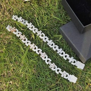 <b>Top</b> Selling 925 <b>Silver</b> Moissanite Diamond Bracelet Luxury Fashion Jewelry with Brilliant Sparkle for Women Men Daily Wear Party - Product Image 1