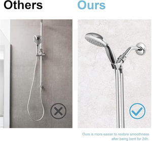 Tubería de ducha de PVC plateada al por mayor para el hogar, cabezal de ducha tipo lluvia, tubería de ducha engrosada a prueba de explosiones - Product Image 6