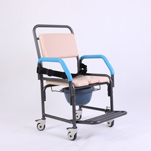 Chaise de toilette Green Yu beige avec roulettes pour personnes âgées et handicapées, usage domestique - Product Image 5