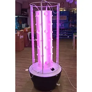 Sistema de jardín con lámparas LED, Torre hidropónica totalmente automática de fácil montaje