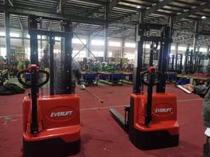 電動スタッカー 1200kg 1500kg積載 ストラドルレッグ ウォーキースタッカー フォークリフト パレットスタッカー トラック 倉庫作業場搬送用 - Product Image 3