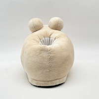Nouveauté Pantoufles en peluche douce unisexes Pou Alien pour adultes Chaussures super douces pour la maison avec rembourrage en coton PP