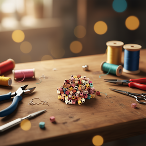 Perline Quadrate Ilan 6x6mm Multicolore per Lavori Artigianali - Product Image 2