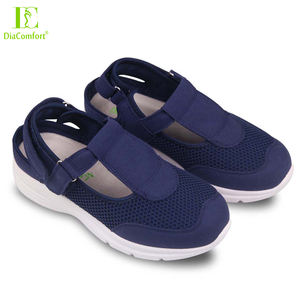 Chaussures de sécurité décontractées pour diabétiques hommes femmes sandales orthopédiques d'automne semelle intérieure en caoutchouc/EVA antidérapante réglable pour le travail - Product Image 4