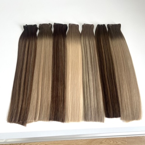 Extensions de cheveux humains vierges européens Genius, tissées, double épaisseur, sans nœuds, lisses comme des baguettes, douces - Product Image 6