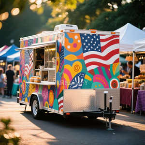 Remolque Contenedor Móvil para Barbacoa con Terraza, Camión de Comida, Exhibición, Gran Venta 2025 - Product Image 2