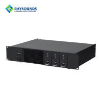 Amplificateur audio haute puissance 300Wx2, double canal, amplificateur audio 2U pour système de sonorisation