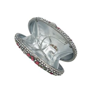 Aimiqi olio di cera fiore di diamante <span class=keywords><strong>Clutch</strong></span> con catene e modello di pietra impermeabile moda elegante banchetto regalo scatola - Product Image 2