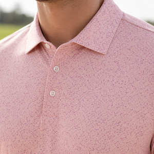 Custom Luxury <b>Mens</b> Paisley Print Golf <b>Polo</b> <b>Shirt</b> <b>Pink</b> Short Sleeve Private Label OEM ODM Wholesale Manufacturer - Product Image 1