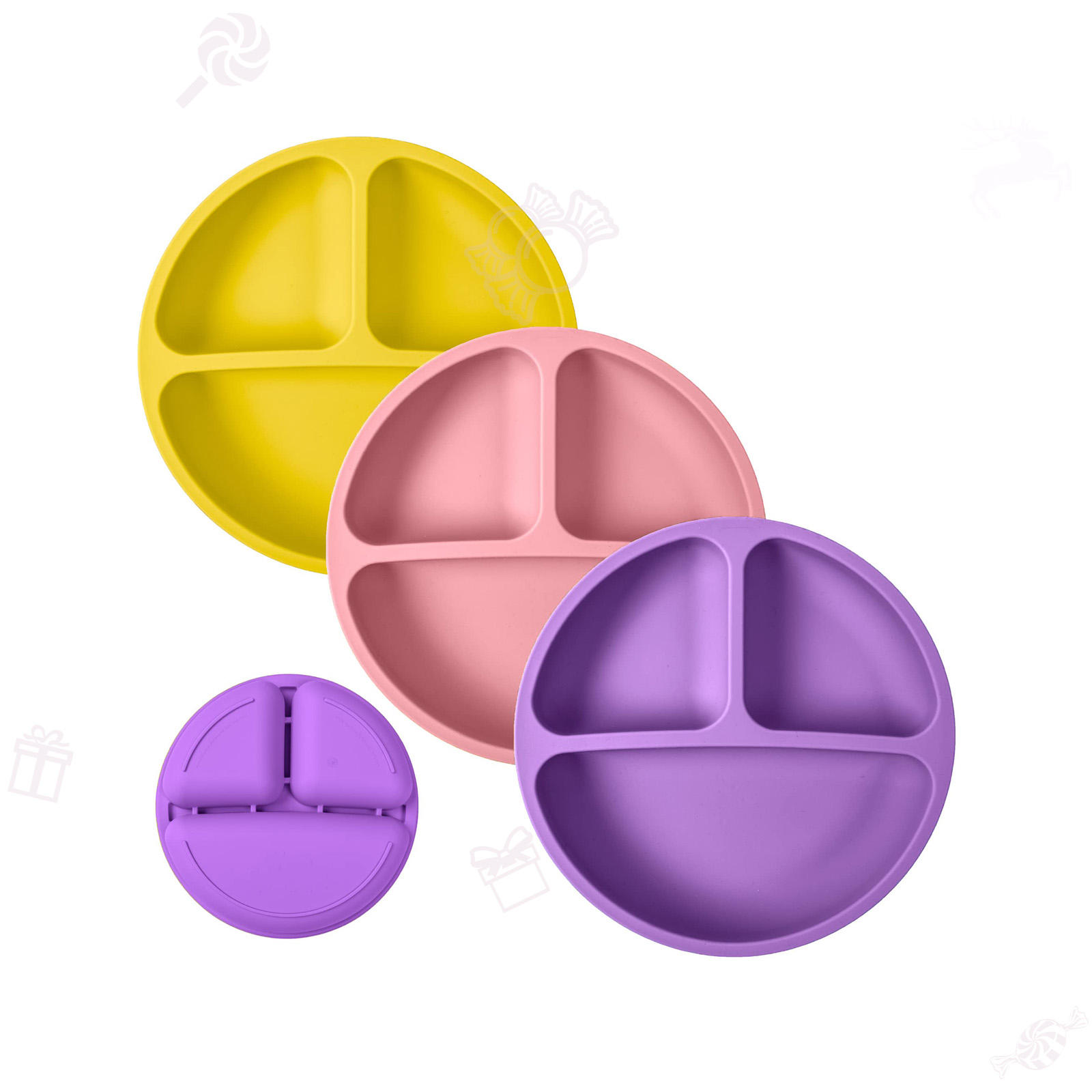 3Pack | Bright Pink, Purple & Yellow