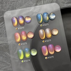 Glitter Cat Eye <b>Gel</b> <b>Nail</b> Polish Kit 6 Colors Colorful Holographic <b>Nail</b> Polish <b>Set</b> UV Cure <b>Gel</b> for DIY Manicure at Home - Product Image 5