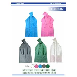 Impermeable para Adultos, Chaqueta con Capucha de EVA, Botones a Presión, Tallas M, L, XL, 2XL, 3XL - Product Image 1