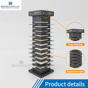 Nhà máy bán buôn tùy chỉnh kích thước dọc hiển thị đứng gốm gạch đá cẩm thạch đá đơn giản mẫu nhỏ hiển thị giá - Product Image 5