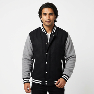 Chaqueta Varsity Personalizada con Logotipo para Hombre, Ropa de Invierno de Manga Larga, Alta Calidad, Diseño Exclusivo, Venta al Por Mayor - Product Image 1