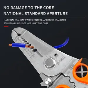 A Hot Selling 5 In 1 Multipurpose Wire Stripper Pliers Cutter Combination Free Sample Pliers Wire Stripper For Drill