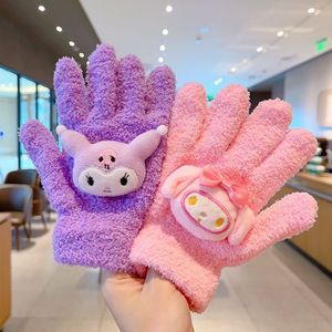 2025 nueva tendencia lindo Anime muñeca gato mitones calentador invierno tejido dibujos animados niños guantes de felpa para niñas regalo - Product Image 6