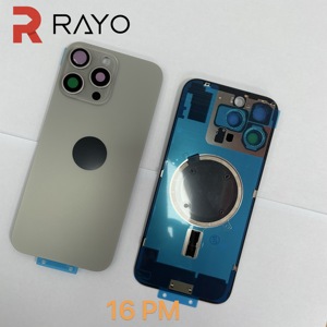 <span class=keywords><strong>Remplacement</strong></span> de la <span class=keywords><strong>vitre</strong></span> arrière RAYO OEM pour <span class=keywords><strong>iPhone</strong></span> 16 Plus 16 Pro Max, verre arrière avec cadre, plaque métallique et anneau magnétique - Product Image 3