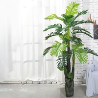 Palmier artificiel géant de 160 cm, grande fausse cocotier décorative résistante aux UV pour aménagement paysager de complexe hôtelier