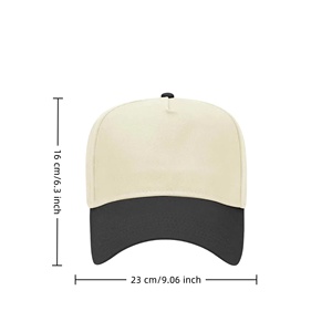 Custom Two Tone Baseball Cap Promotional Adjustable Sports <b>Hat</b> with Logo Embroidery <b>for</b> Corporate Events and Outdoor Activities - Product Image 2