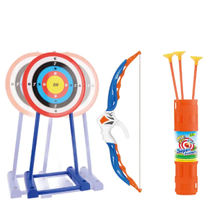 Ventas al por mayor de juguetes de <span class=keywords><strong>tirachinas</strong></span> de ballesta de 90cm de altura para niños y flecha con juego de objetivo de tiro equipo móvil eléctrico de arco de tiro con arco - Product Image 5