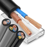 VDE-Standard H05VV-F Flexibles Kabel 3-adrig 1,5mm 2,5mm Reinkupfer Ummanteltes Stromkabel