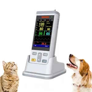 Monitor de signos vitales veterinario de mano digital eléctrico de pantalla TFT de 3,5 pulgadas monitor veterinario para clínica