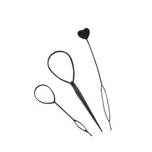 6 pièces Topsy cheveux queue outil Rat queue peigne ensemble <span class=keywords><strong>tresses</strong></span> boucle outils bricolage coiffure cheveux tressage outils - Product Image 3