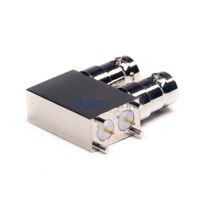 75 Ohm Coaxial Connector BNC Right Angle Female Pin Panel Mount Through Hole - Product Image 4