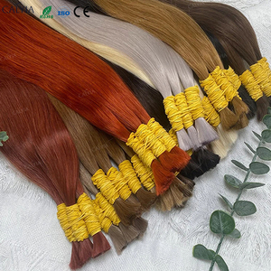Chất lượng hàng đầu con người tóc Trinh Nữ số lượng lớn extensiones cabello humano tự nhiên Brazil phần mở rộng tóc con người bện tóc trước căng - Product Image 2