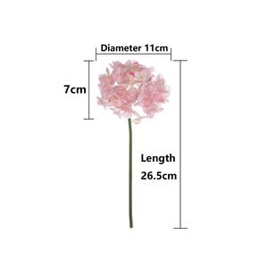 Fiori artificiali all'ingrosso di seta ortensie da sposa finto fiore per la decorazione della festa di nozze, acquerello ortensie Bouquet di fiori - Product Image 2