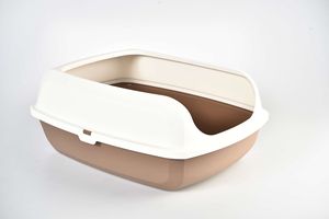 Bac à litière Semi-fermé anti-éclaboussures pour <span class=keywords><strong>chat</strong></span>, boîte en plastique pour animaux de compagnie, grand tamis, boîte à litière pour <span class=keywords><strong>chat</strong></span> - Product Image 2