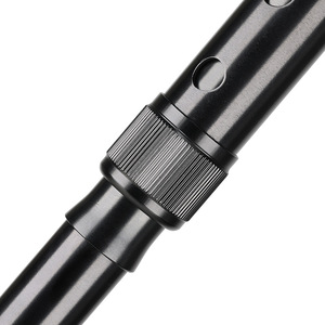 Canne pliante autoportante à quatre coins en alliage d'aluminium 85-97 cm noire pour personnes âgées, aide à la marche - Product Image 2