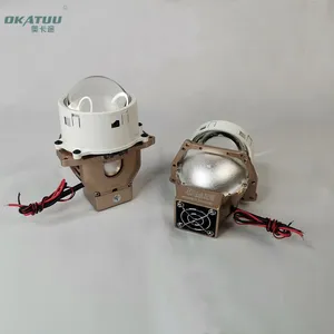Оптовые продажи светодиодный проектор 3 дюйма-Okatuu светодиодный проектор с объективом 55W 6000K светодиодный объектив проектора 3 дюймов Автомобильный объектив высокий низкий пучок светодиодный проектор