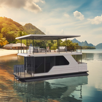 Maison flottante de luxe de 8,5 m, bateau ponton, maison flottante, FH-01 LUBAN CABIN, design moderne, garantie 1 an, à vendre