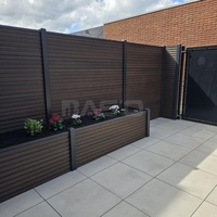 Panneau de clôture de jardin écologique en WPC imperméable 1,83 m x 1,83 m pour extérieur, co-extrudé, faible entretien