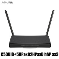 MikroTik C53UiG+5HPaxD2HPaxD HAP Ax3 Wi-Fi 6 2.5G Routeur Wi-Fi sans fil POE Wi-Fi 6 Point d'accès