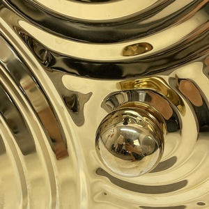 Gran oferta círculo oro gota de agua <span class=keywords><strong>estilo</strong></span> <span class=keywords><strong>Industrial</strong></span> rústico Metal 3D decoración de pared para decoración de Hotel - Product Image 5