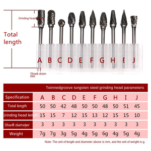 10 Uds 1/<span class=keywords><strong>8</strong></span> "(3mm) vástago Dremel <span class=keywords><strong>3</strong></span>*3mm sólido carburo de tungsteno rotatorio <span class=keywords><strong>Lima</strong></span> Burr Set <span class=keywords><strong>para</strong></span> madera piedra tallado acero Metal trabajo - Product Image 3