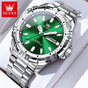 OLEVS 5560 ragazzi Cool guardare tutto nero <span class=keywords><strong>orologio</strong></span> da uomo <span class=keywords><strong>con</strong></span> le mani luminose <span class=keywords><strong>cinturino</strong></span> <span class=keywords><strong>in</strong></span> <span class=keywords><strong>acciaio</strong></span> inox semplice <span class=keywords><strong>SmartWatch</strong></span> - Product Image 3