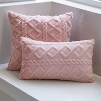 Coussins décoratifs géométriques en tissu jacquard moderne et simple, super doux, à carreaux, pour le salon