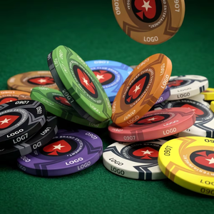 [Direct Usine] Jetons de <span class=keywords><strong>poker</strong></span> professionnels en céramique de 39 mm, 10 g, avec logo <span class=keywords><strong>personnalisé</strong></span>, qualité casino, impression par sublimation intégrale - Product Image 3